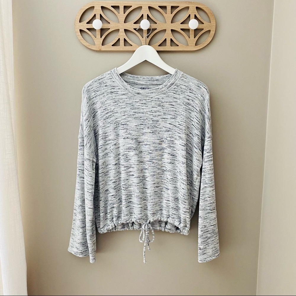 aerie Long Sleeve Pullover Sweater Gray Sz Small